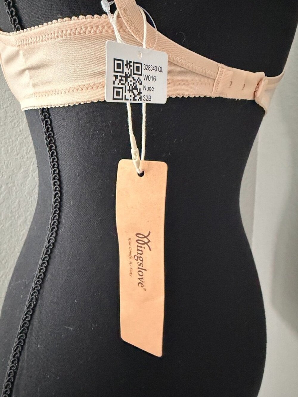 WINGSLOVE Nude Lace Underwire Demi Bra 32A NWT - Picture 10 of 10